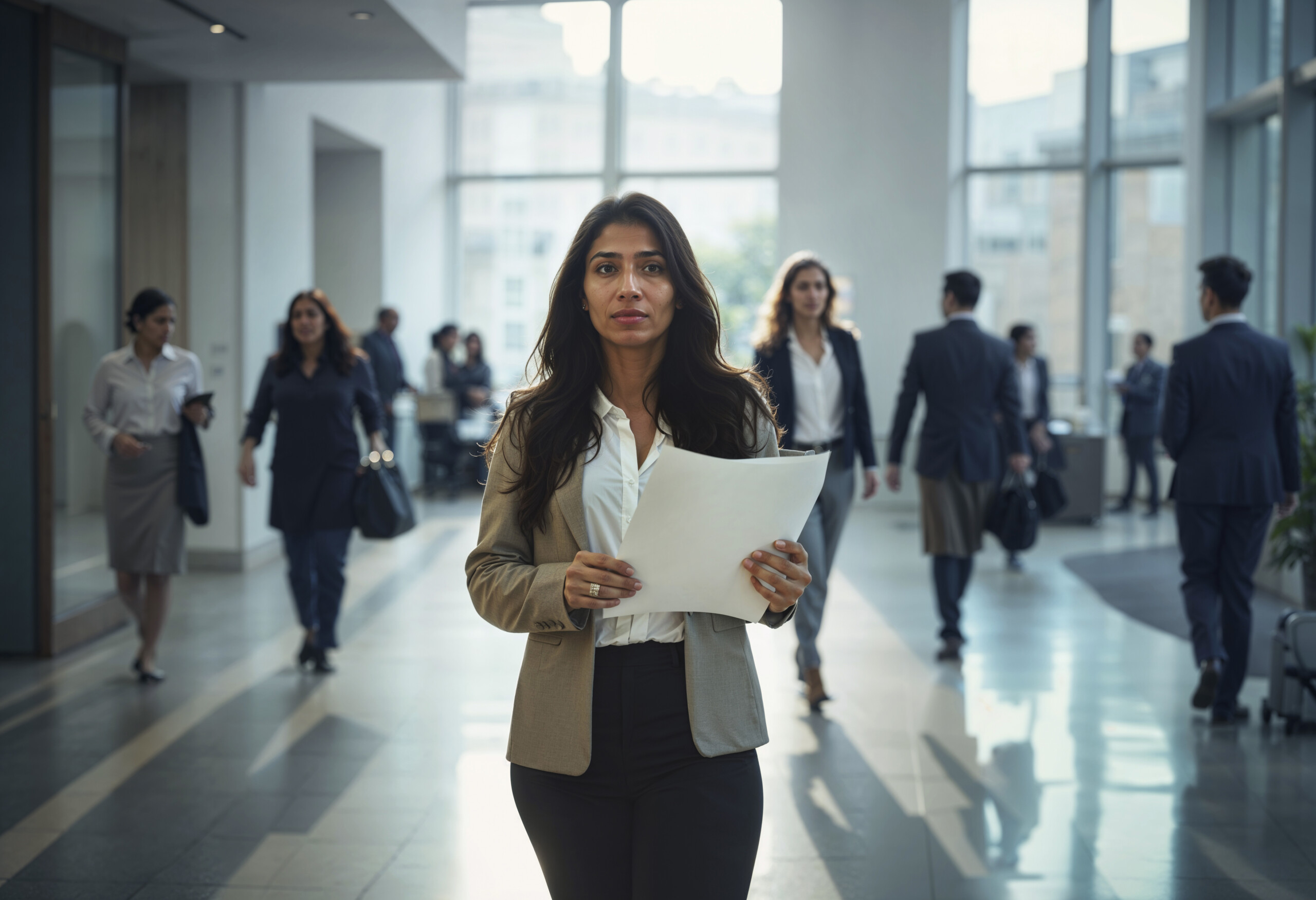 employee-working-with-document